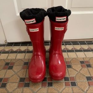 Hunter Boots Original Short Gloss Rain Boots. Sz 6